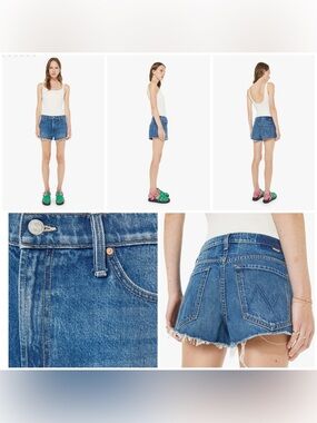 NWT Mother The Dodger Short Short Fray